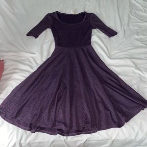 Rose Print Half-Sleeve Dress!